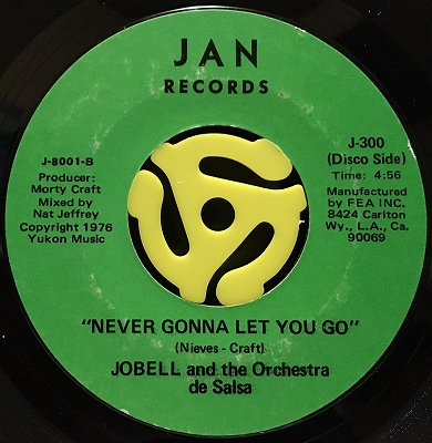 Jobell & The Orchestra De Salsa* Jobell And The Orchestra De Salsa·/ Zebra - Never Gonna Let You Go / Closer To The Feeling Jobell & The Orchestra De Salsa* Jobell And The Orchestra De Salsa·/ Zebra - Never Gonna Let You Go / Closer To The Feeling