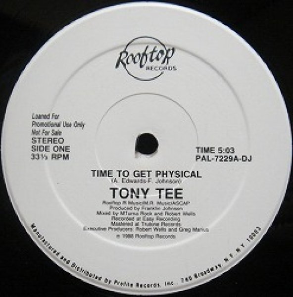 画像1: TONY TEE / TIME TO GET PHYSICAL (1)