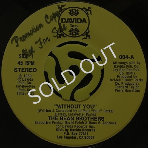 THE BEAN BROTHERS / WITHOUT YOU