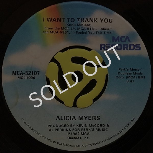 ALICIA MYERS / I WANT TO THANK YOU 