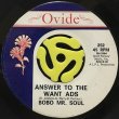BOBO MR. SOUL - ANSWER TO THE WANT ADS / H.L.I.C.