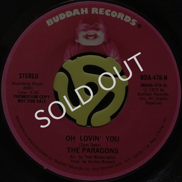 THE PARAGONS - OH LOVIN' YOU (STEREO) / (MONO)