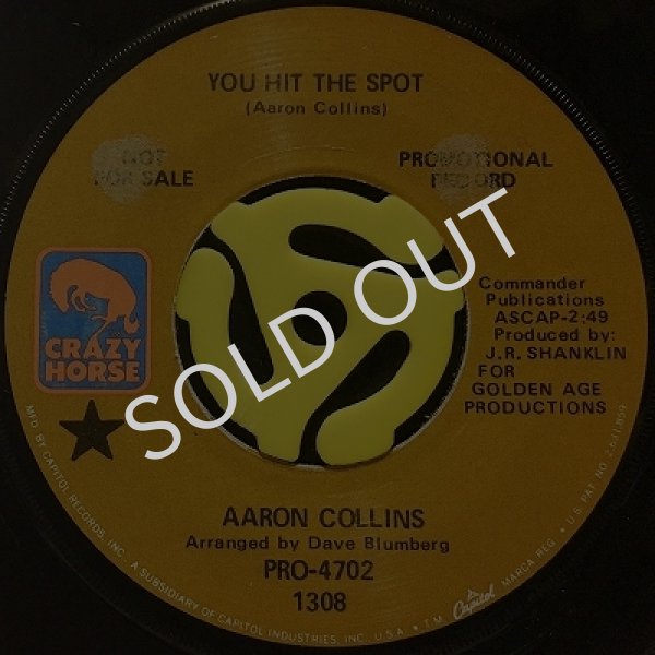 AARON COLLINS - YOU HIT THE SPOT / IF I COULD BE WHERE YOU ARE
