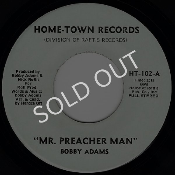 画像1: BOBBY ADAMS - MR. PREACHER MAN / HEART ATTACK  (1)