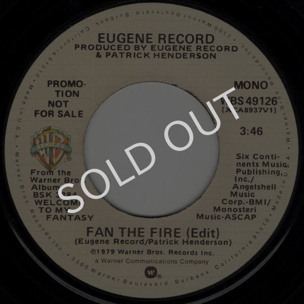 画像1: EUGENE RECORD - FAN THE FIRE (EDIT) (STEREO) / FAN THE FIRE (EDIT) (MONO)  (1)