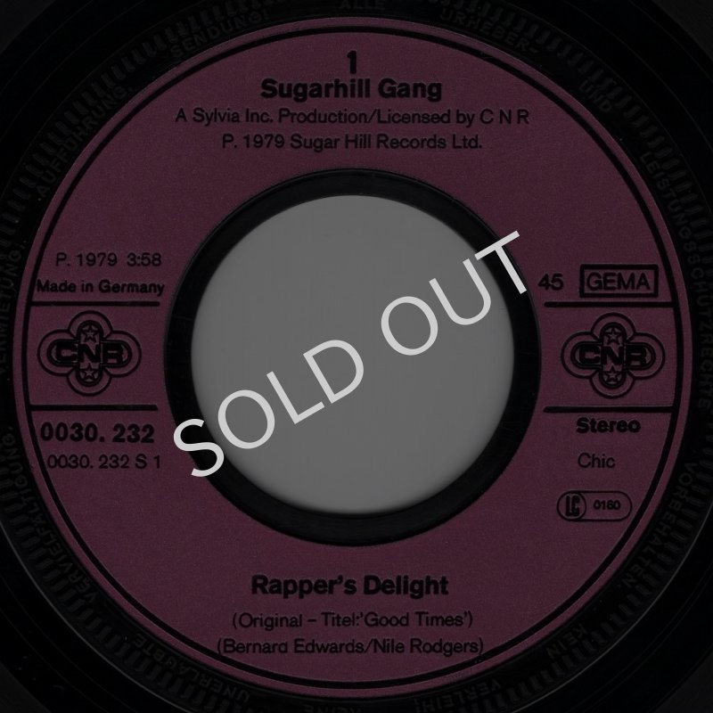 画像2: SUGARHILL GANG - RAPPER'S DELIGHT / RAPPER'S DELIGHT  (2)