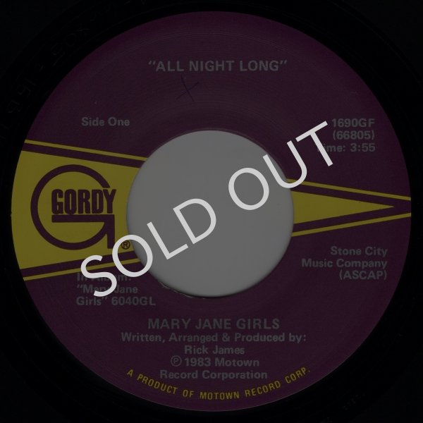 画像1: MARY JANE GIRLS - ALL NIGHT LONG / MUSICAL LOVE  (1)