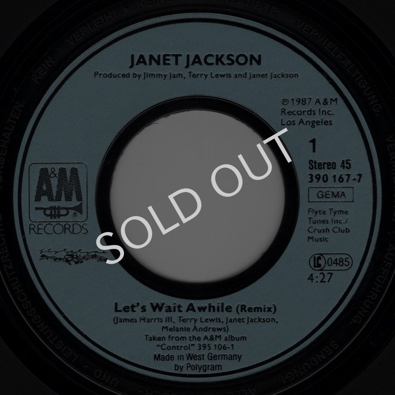 画像2: JANET JACKSON - LET'S WAIT AWHILE (REMIX) / NASTY (COOL SUMMER MIX PART 1 - EDIT)  (2)