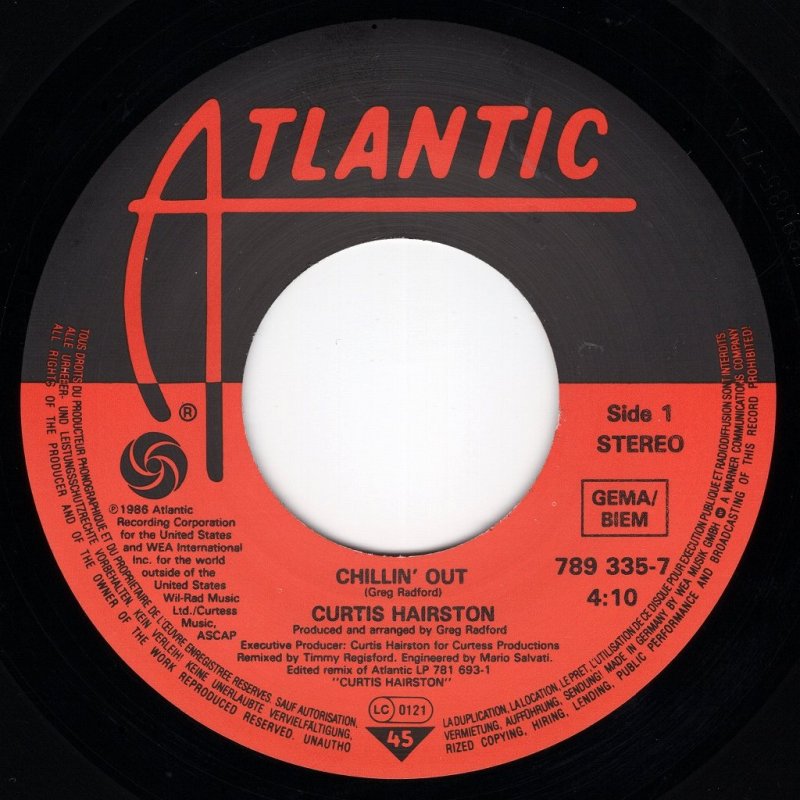 画像2: CURTIS HAIRSTON - CHILLIN' OUT / HOLD ON (FOR ME)  (2)