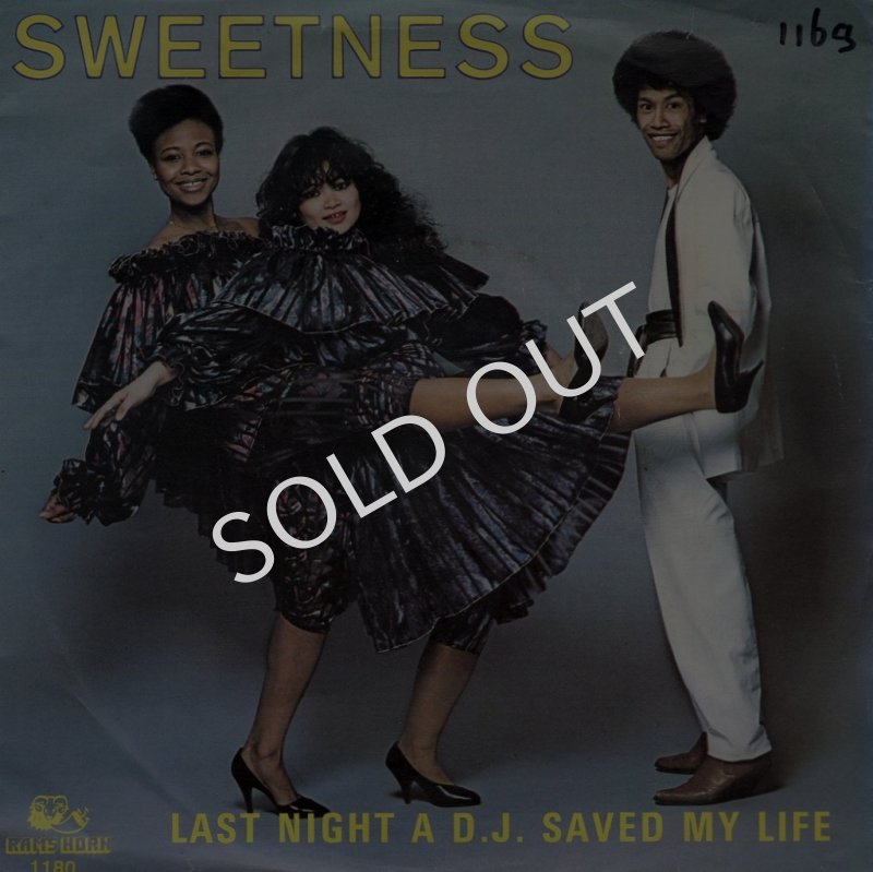 画像1: SWEETNESS -  LAST NIGHT A D.J. SAVED MY LIFE / D.J. DELIGHT  (1)