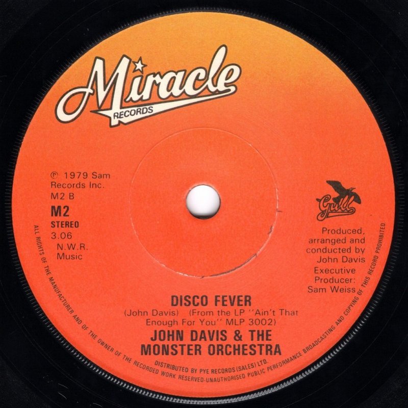 画像2: JOHN DAVIS & THE MONSTER ORCHESTRA - AIN'T THAT ENOUGH FOR YOU / DISCO FEVER  (2)