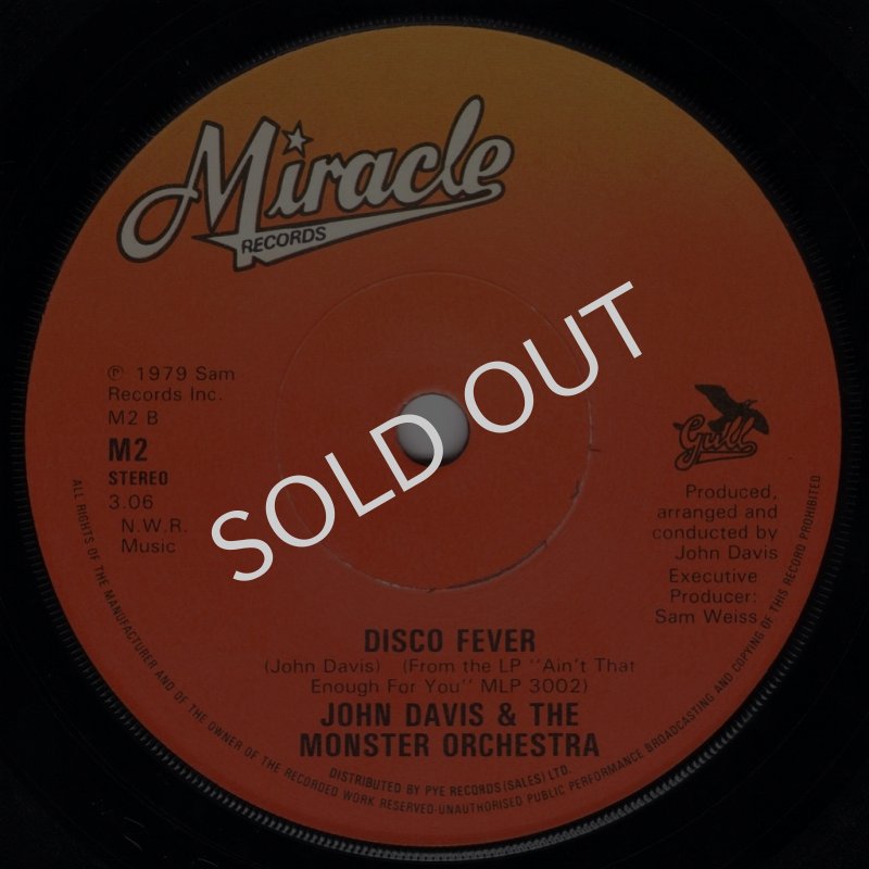 画像2: JOHN DAVIS & THE MONSTER ORCHESTRA - AIN'T THAT ENOUGH FOR YOU / DISCO FEVER  (2)