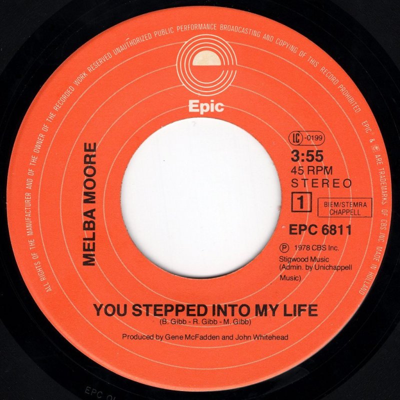 画像2: MELBA MOORE - YOU STEPPED INTO MY LIFE / THERE'S NO OTHER LIKE YOU  (2)