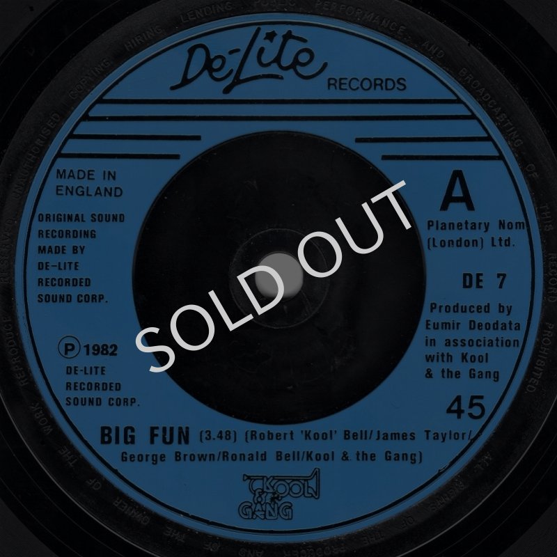 画像2: KOOL & THE GANG - BIG FUN / GET DOWN ON IT (EXTENDED REMIX)  (2)