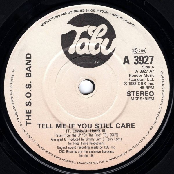 画像1: THE S.O.S. BAND - TELL ME IF YOU STILL CARE / IF YOU WANT MY LOVE  (1)