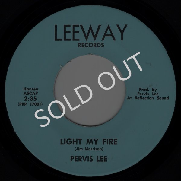 画像1: PERVIS LEE ‎- LIGHT MY FIRE / THE LETTER  (1)