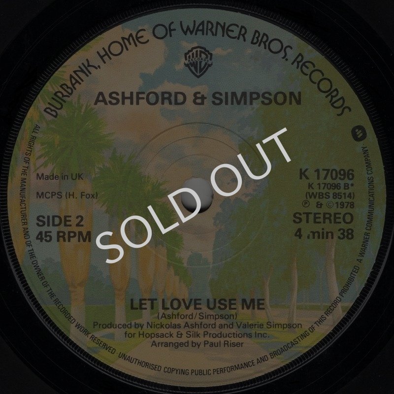 画像2: ASHFORD & SIMPSON - DON'T COST YOU NOTHING / LET LOVE USE ME  (2)