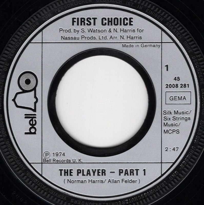 画像2: FIRST CHOICE - THE PLAYER (PART 1) / THE PLAYER (PART 2)  (2)