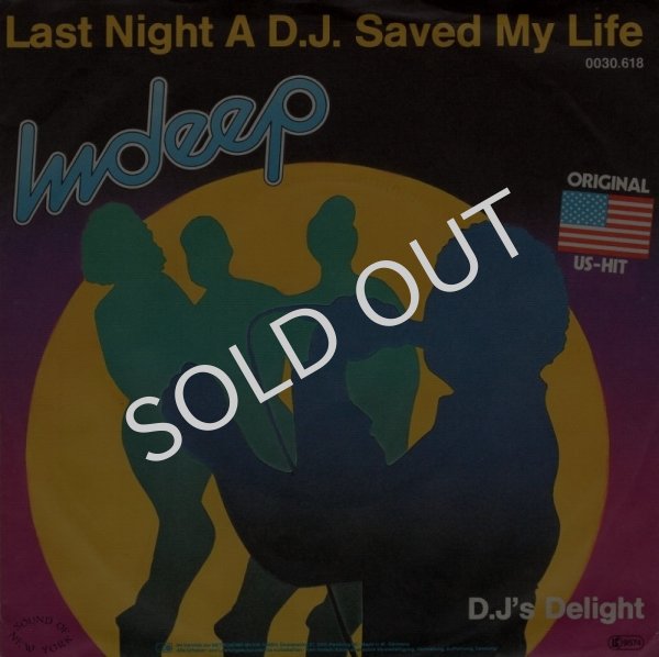 画像1: INDEEP - LAST NIGHT A D.J. SAVED MY LIFE / D.J. DELIGHT   (1)