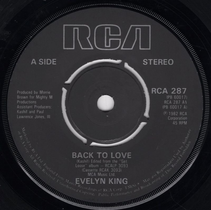 画像2: EVELYN KING - BACK TO LOVE / I CAN'T STAND IT  (2)