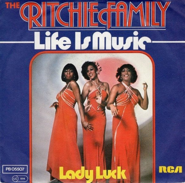 画像1: THE RITCHIE FAMILY - LIFE IS FAMILY / LADY LUCK  (1)