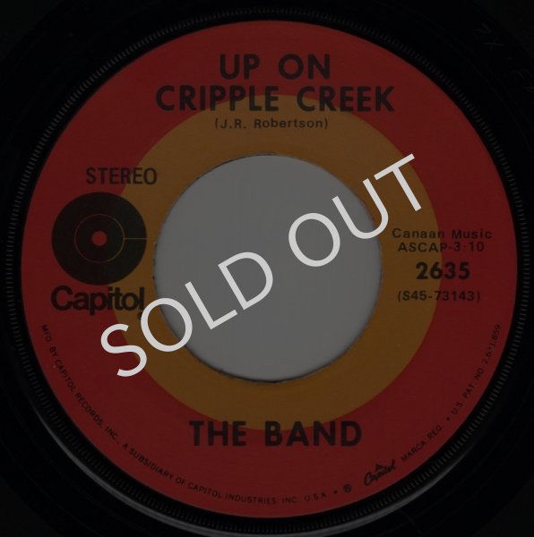 画像1: THE BAND - UP ON CRIPPLE CREEK / THE NIGHT THEY DROVE OLD DIXIE DOWN  (1)