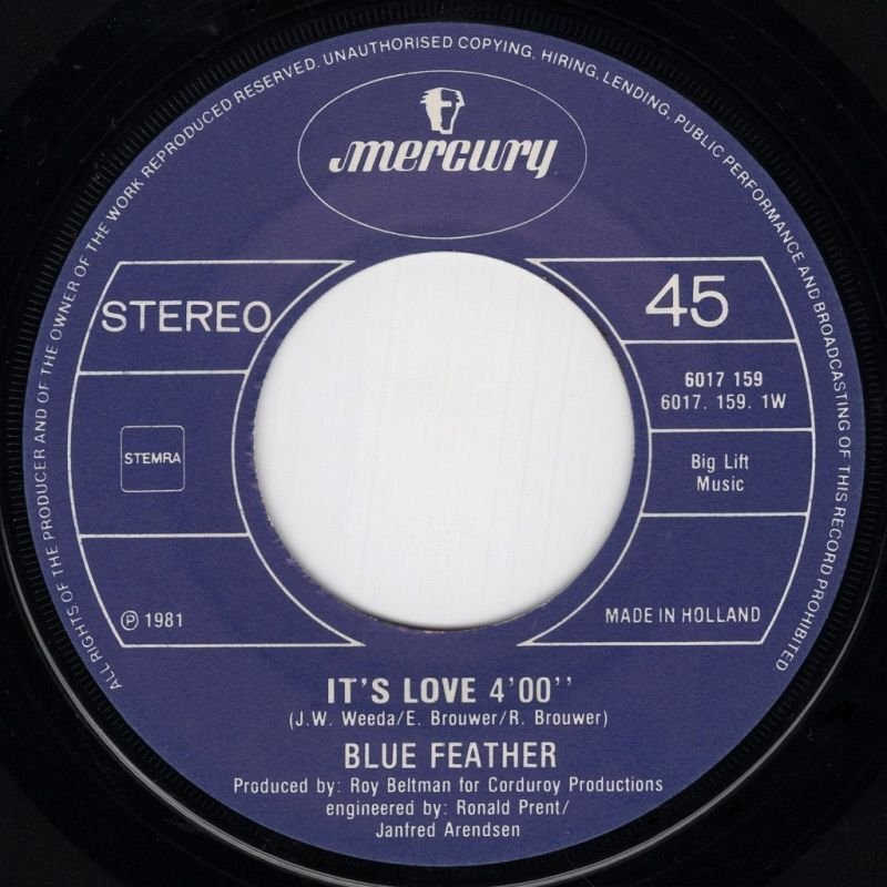 画像2: BLUE FEATHER - IT'S LOVE / LOVE ME TONIGHT  (2)