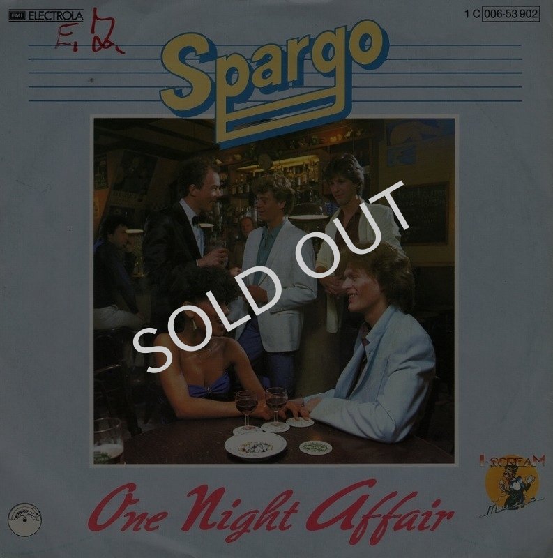 画像1: SPARGO - ONE NIGHT AFFAIR / RUNNING FROM YOUR LOVIN'  (1)