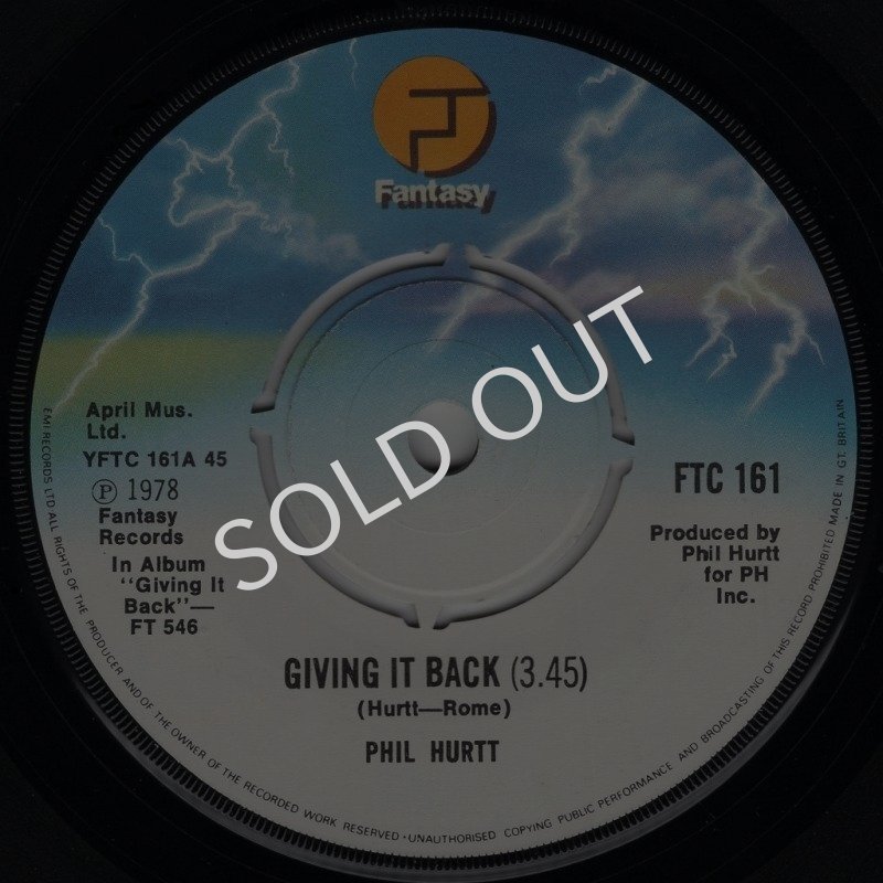 画像1: PHIL HURTT - GIVING IT BACK / WHERE THE LOVE IS  (1)