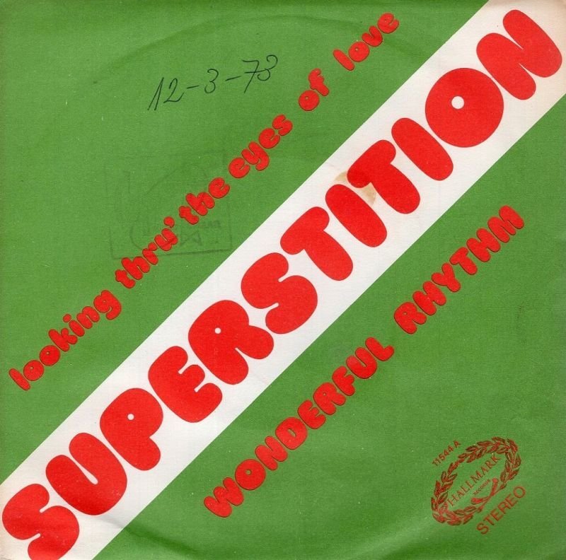 画像1: WONDERFUL RHYTHM - SUPERSTITION / LOOKING THRU' THE EYES OF LOVE  (1)