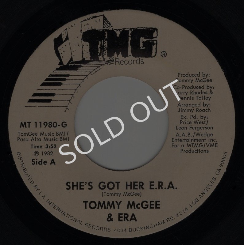 画像1: TOMMY McGEE & ERA - SHE'S GOT HER E.R.A. / SHE'S GOT HER E.R.A. (PART 2)  (1)