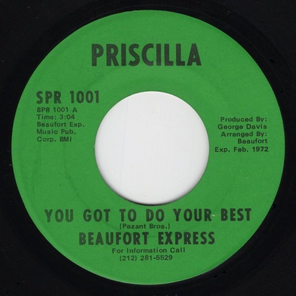 画像1: BEAUFORT EXPRESS - YOU GOT TO DO YOUR BEST / HERE I COME  (1)