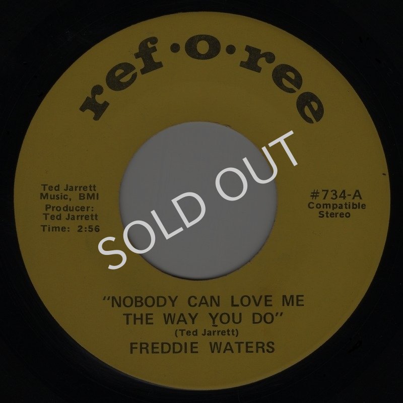 画像1: FREDDIE WATERS - NOBODY CAN LOVE ME THE WAY YOU DO / LOVE IS A STRANGE THING  (1)