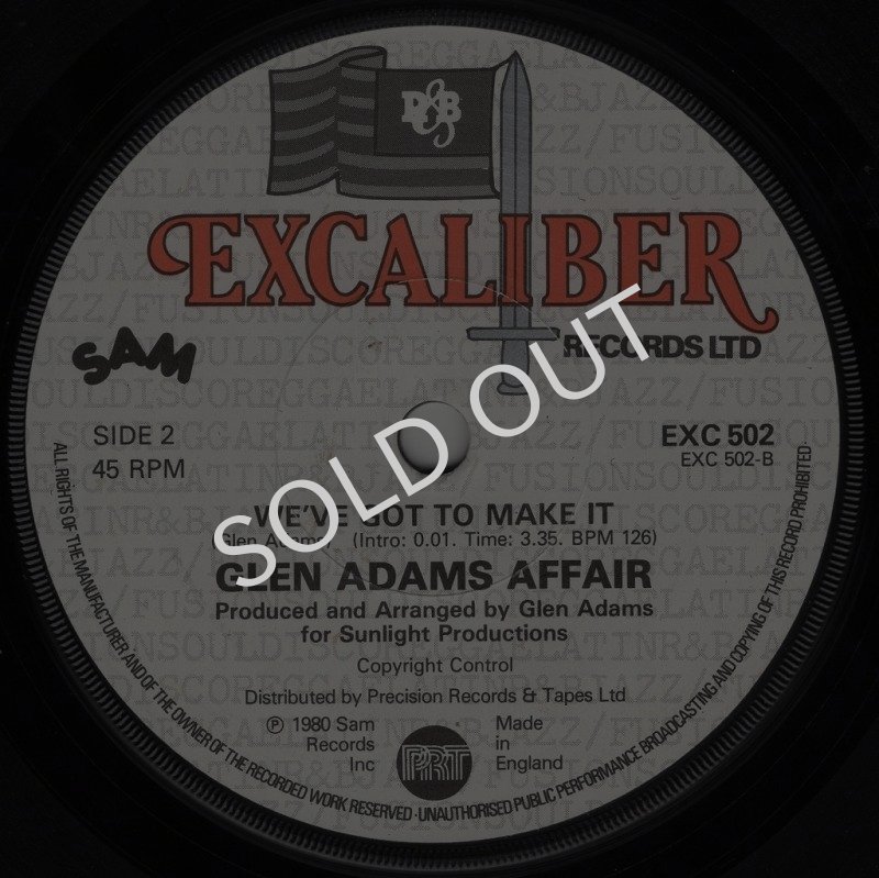 画像2: GLEN ADAMS AFFAIR ‎- JUST A GROOVE / WE'VE GOT TO MAKE IT  (2)