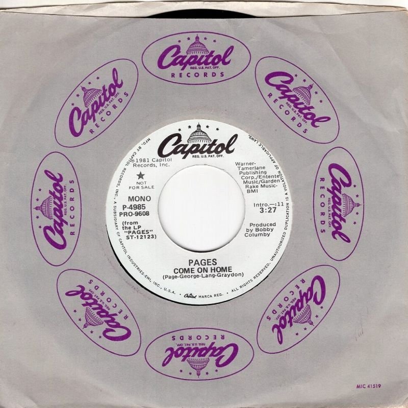 画像3: PAGES - COME ON HOME (STEREO) / COME ON HOME (MONO)  (3)