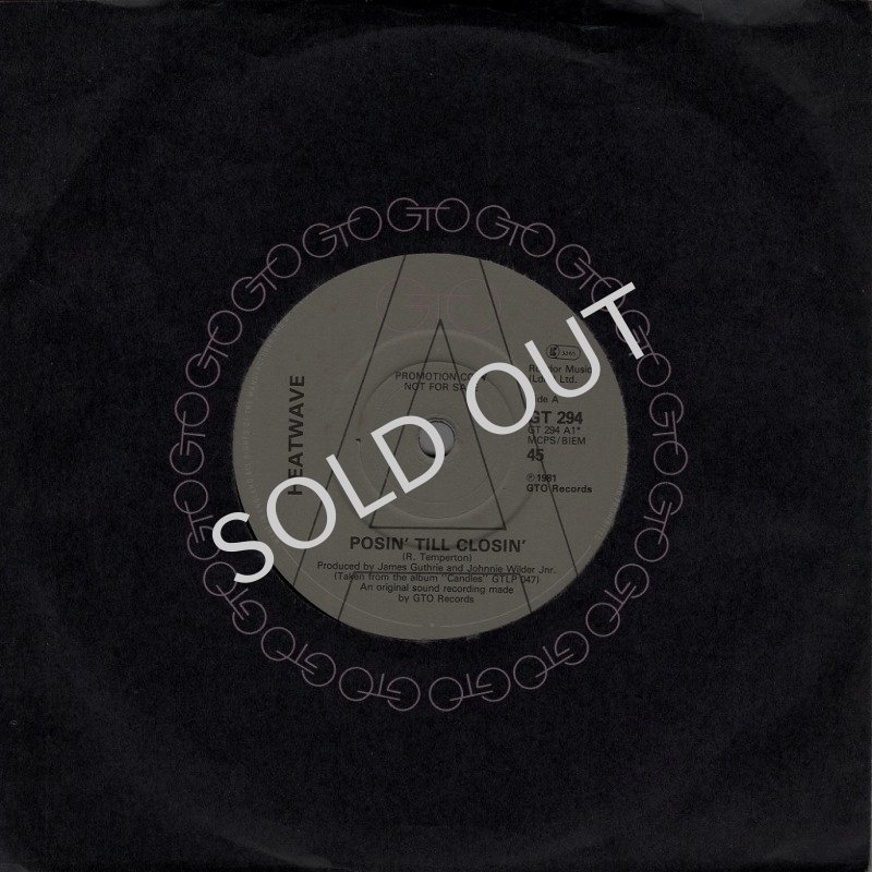 画像3: HEATWAVE - POSIN' TIL CLOSIN' / WHERE DID I GO WRONG  (3)