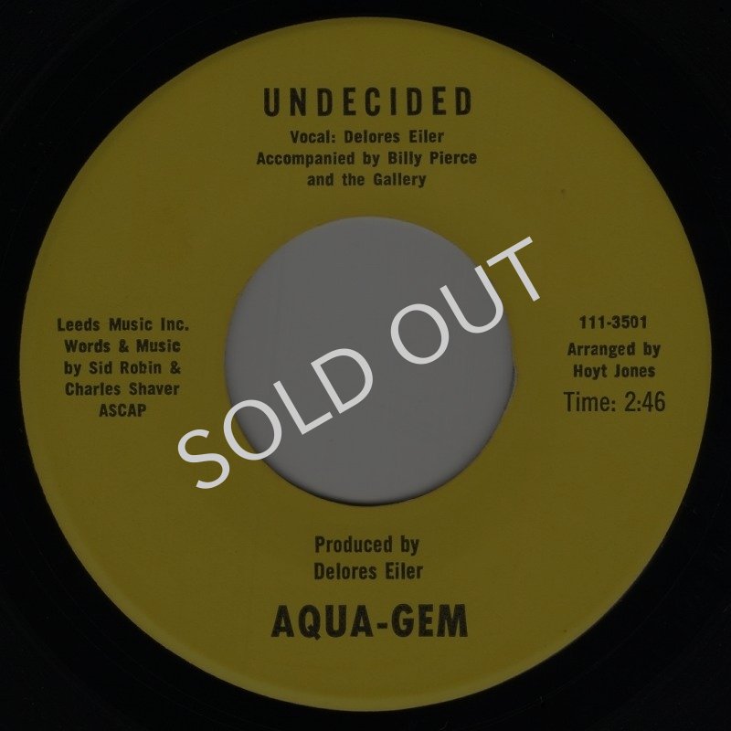 画像2: DELORES EILER - HE WON’T LOVE YOU / UNDECIDED  (2)