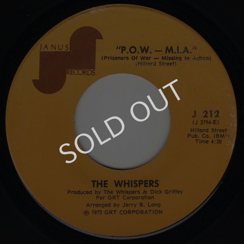 画像1: THE WHISPERS - P.O.W. - M.I.A. (PRISONERS WAR - MISSING IN ACTION) / DOSE SHE CARE  (1)