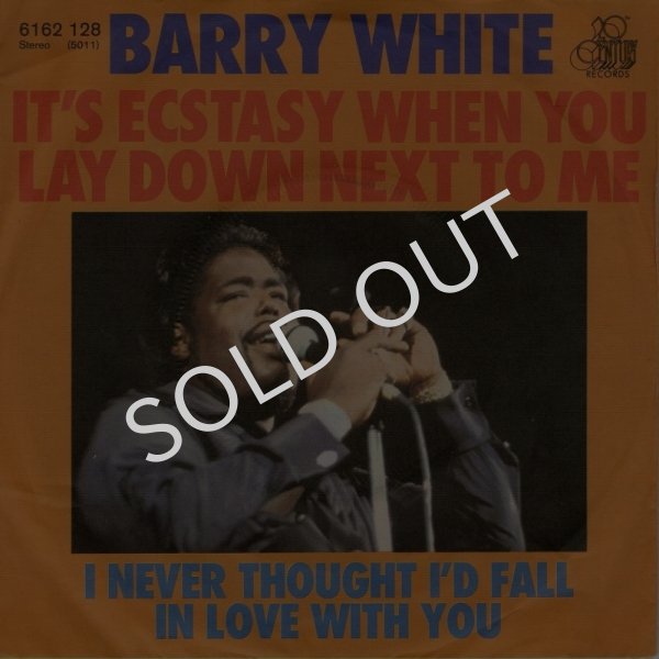 画像1: BARRY WHITE - IT'S ECSTASY WHEN YOU LAY DOWN NEXT TO ME / I NEVER THOUGHT I'D FALL IN LOVE WITH YOU  (1)