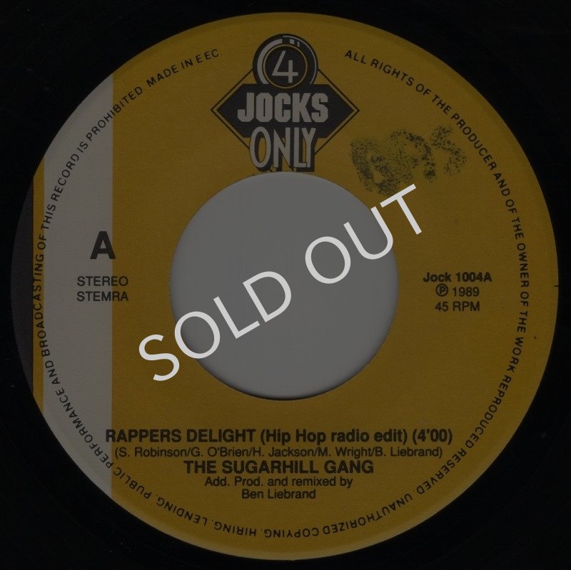 画像2: THE SUGARHILL GANG - RAPPER'S DELIGHT (HIP HOP RADIO EDIT) / RAPPER'S DELIGHT (OR. VERSION)  (2)