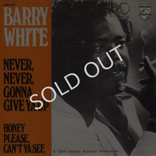 画像1: BARRY WHITE - NEVER, NEVER GONNA GIVE YA UP (SHORT VERSION) / HONEY PLEASE, CAN'T YA SEE  (1)