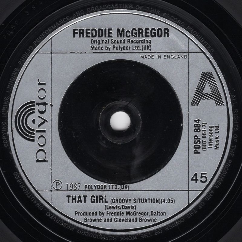 画像2: FREDDIE MCGREGOR - THAT GIRL (GROOVY SITUATION) / WANDO  (2)