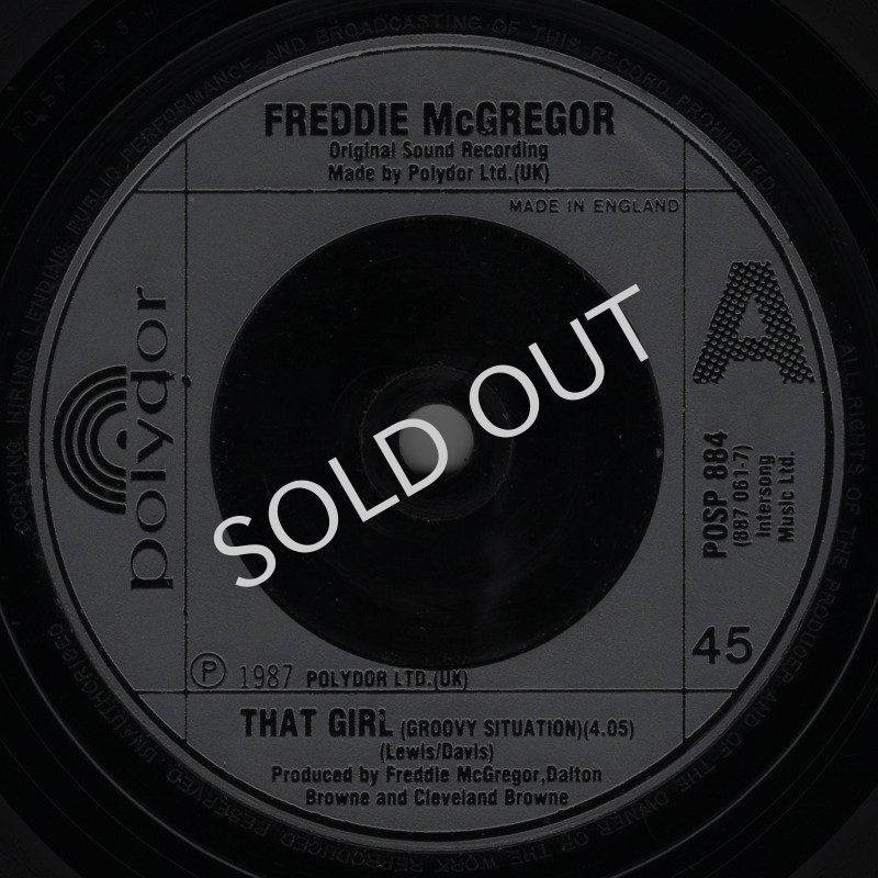 画像2: FREDDIE MCGREGOR - THAT GIRL (GROOVY SITUATION) / WANDO  (2)