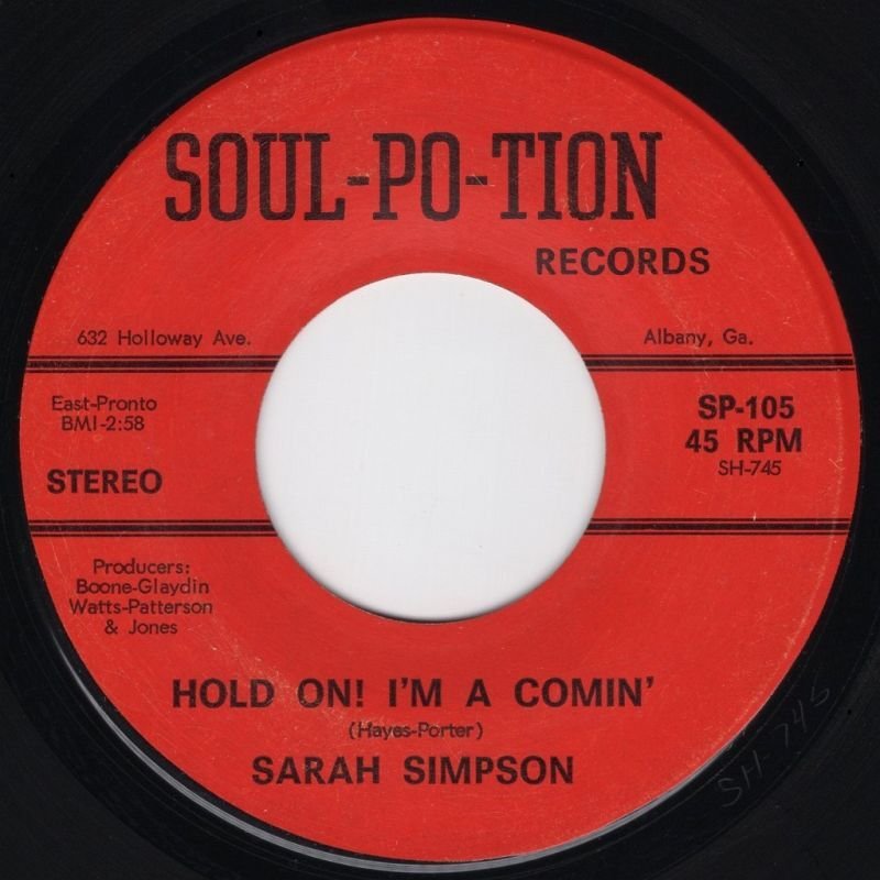 画像2: SARAH SIMPSON - I KICKED THE HABIT (OF LOVING YOU) / HOLD ON! I'M A COMIN'  (2)