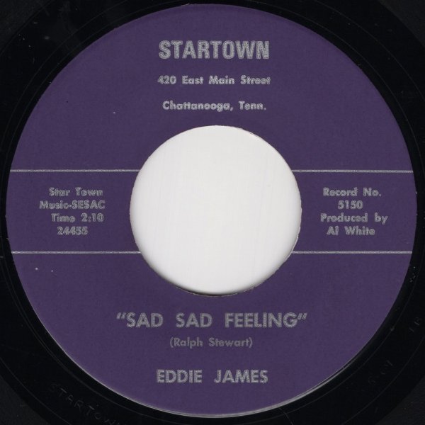 画像1: EDDIE JAMES - SAD SAD FEELING / HER MAMMA WON'T LEAVE US ALONE  (1)