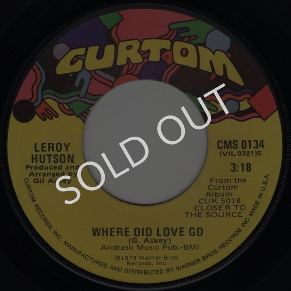 画像1: LEROY HUTSON - WHERE DID LOVE GO / YOU'RE A WINNER  (1)