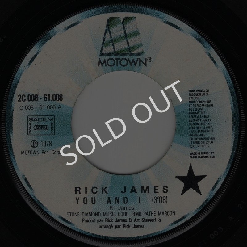 画像2: RICK JAMES - YOU AND I / HOLLYWOOD  (2)