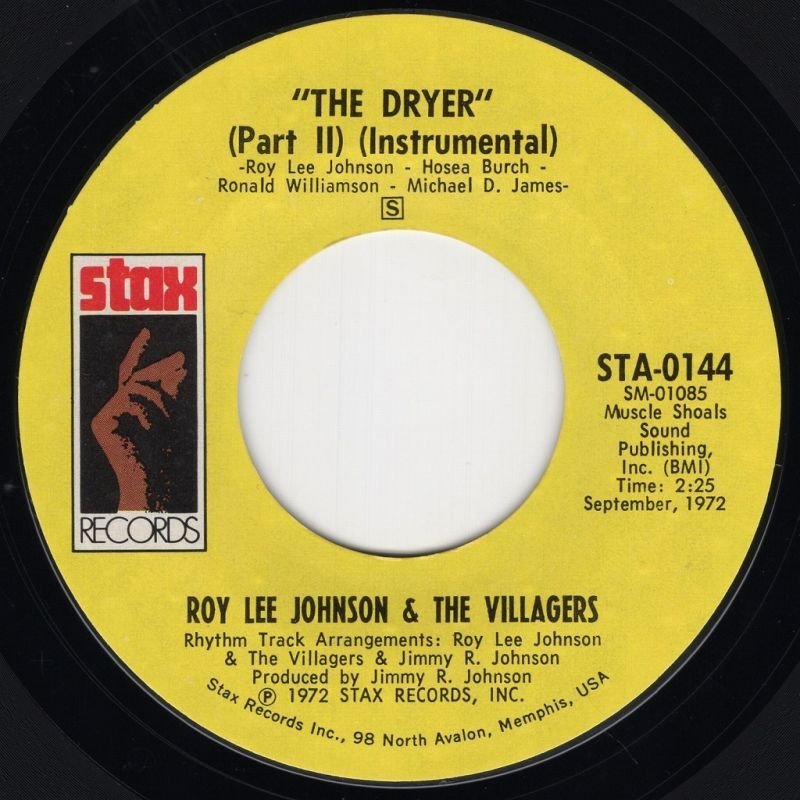 画像2: ROY LEE JOHNSON & THE VILLAGERS - THE DRYER (PART I) (VOCAL) / THE DRYER (PART II) (INSTRUMENTAL)  (2)