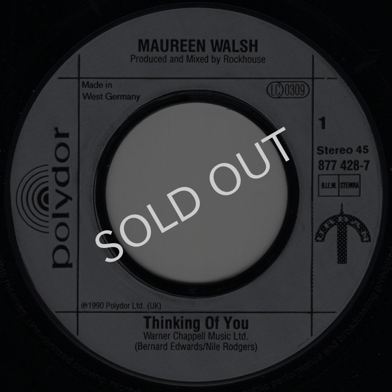 画像2: MAUREEN WALSH - THINKING OF YOU / ONE CHANCE  (2)
