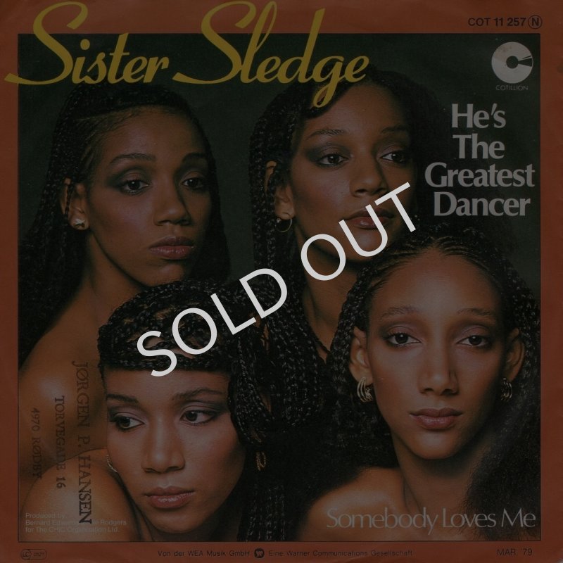 画像1: SISTER SLEDGE - HE'S THE GREATEST DANCER / SOMEBODY LOVES ME  (1)
